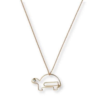 HILLIER Tortoise gold necklace