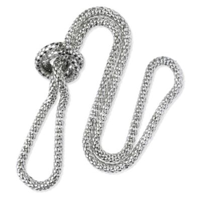 LARA BOHINC Rosetta knot necklace silver