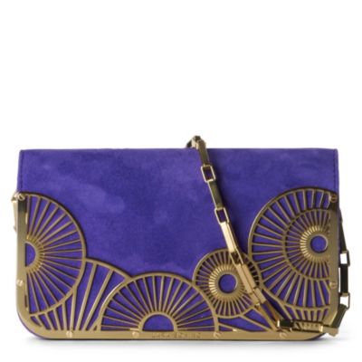 LARA BOHINC Tatjana suede clutch