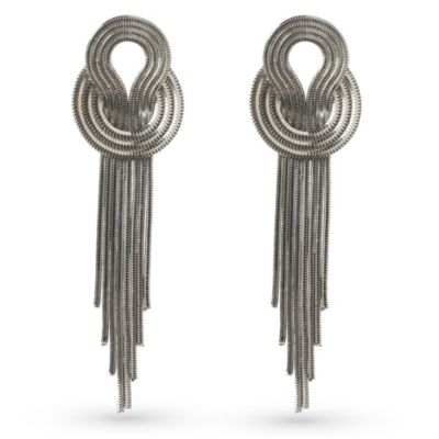 LARA BOHINC Saturn earrings silver