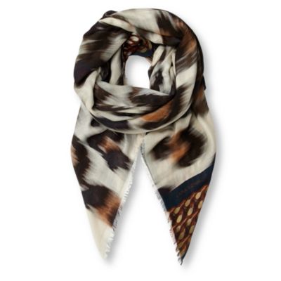 LARA BOHINC Leopard print scarf