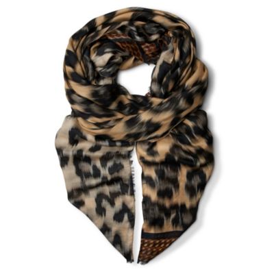 LARA BOHINC Leopard print scarf