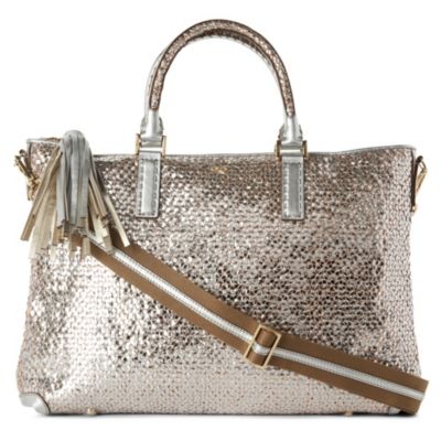 ANYA HINDMARCH Huxley metallic woven tote