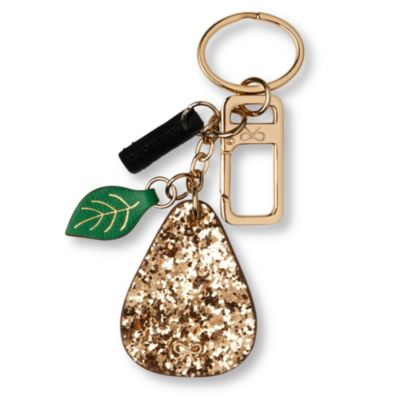 ANYA HINDMARCH Pear glitter&ndash;embellished keyring
