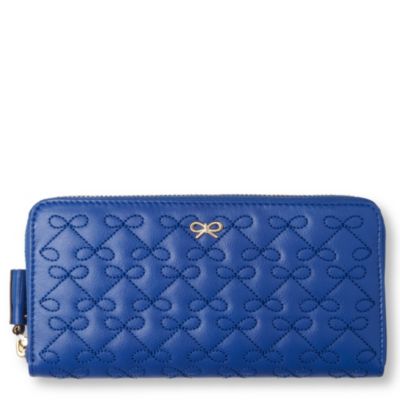 ANYA HINDMARCH Wilkes bow embroidered wallet