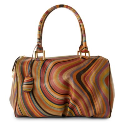PAUL SMITH Swirl Aqua bowling bag