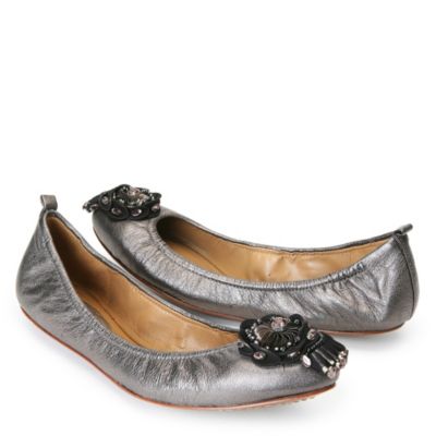 Lulu ballet flat silver
