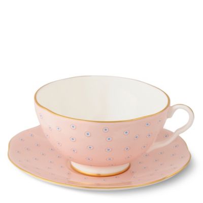 WEDGWOOD Polka Dot Tea Story teacup and saucer