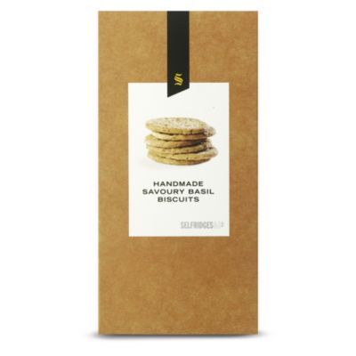 SELFRIDGES SELECTION Basil savoury biscuits