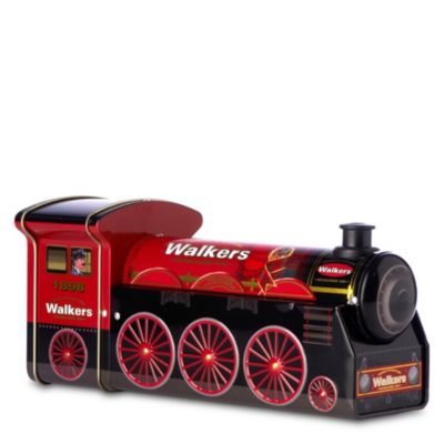 WALKERS Chocolate chip shortbread in steam engine train tin 200g
