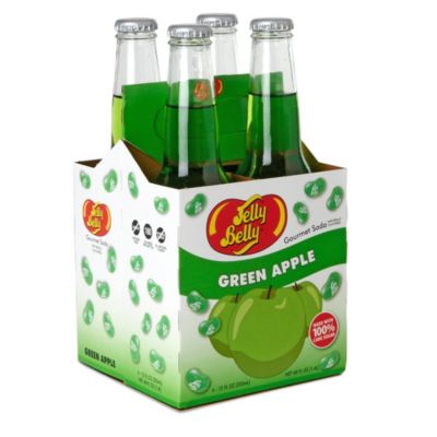 JELLY BELLY Pack of four Green Apple soft drinks 355ml