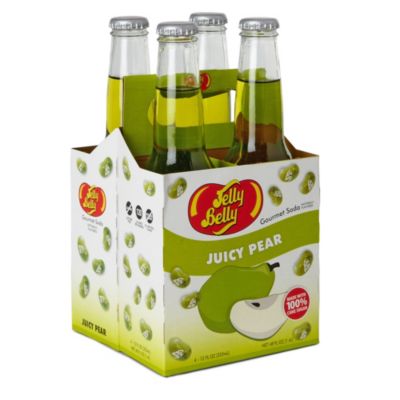 JELLY BELLY Pack of four Juicy Pear soft drinks 355ml