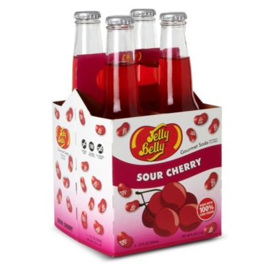 JELLY BELLY Pack of four Sour Cherry soft drinks 355ml