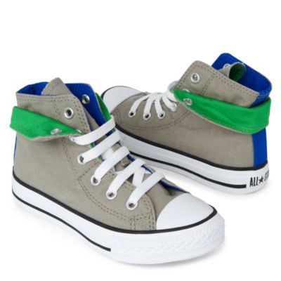 CONVERSE Contrast fold-over high tops 6-11 years
