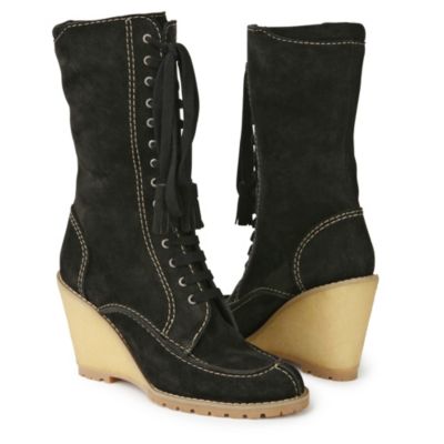 Bismarck wedge boots