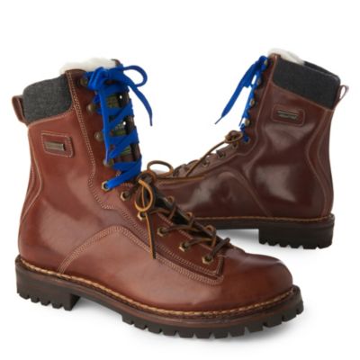 D SQUARED Wool collar hiker boots