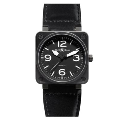 BELL & ROSS BR0192BLCA carbon coated watch