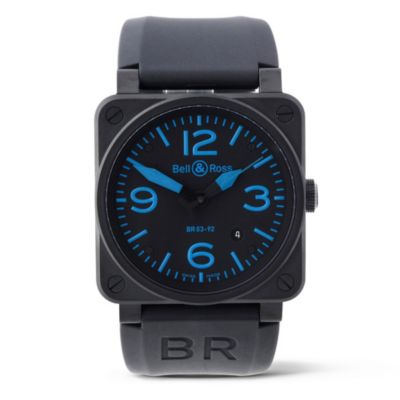 BELL & ROSS BR0392BLU carbon coated watch
