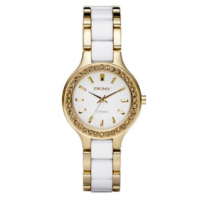DKNY Ceramix two&ndash;tone ladies' watch
