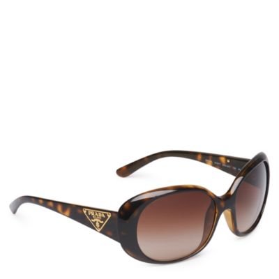 PRADA Round frame logo sunglasses
