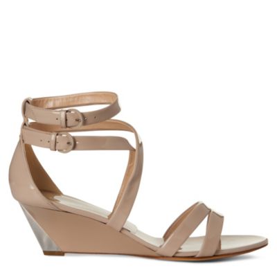 CASADEI Panelled wedge sandals