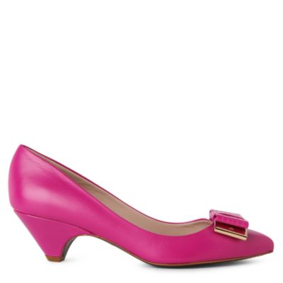 MULBERRY Bow embellished kitten heels