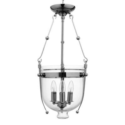 LIGHT SHOP Roberto glass bowl three light lantern