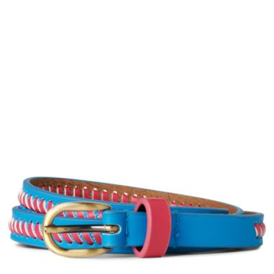 WAREHOUSE Whipstitch skinny belt
