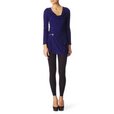 KAREN MILLEN Striped jersey tunic