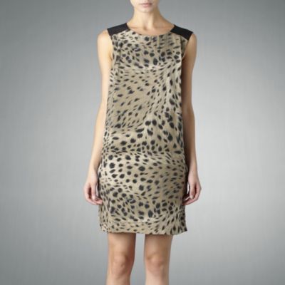 reiss leopard print dress