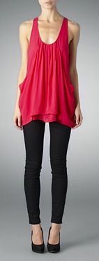 Draped pocket tank