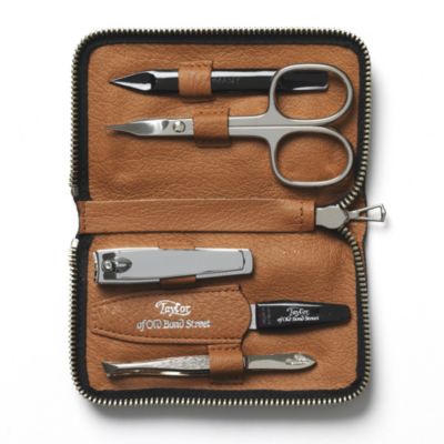 TAYLOR OF OLD BOND STREET Manicure set in leather case