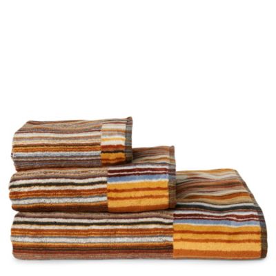 MISSONI HOME Jazz towels brown