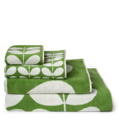 ORLA KIELY Stem jacquard towels apple