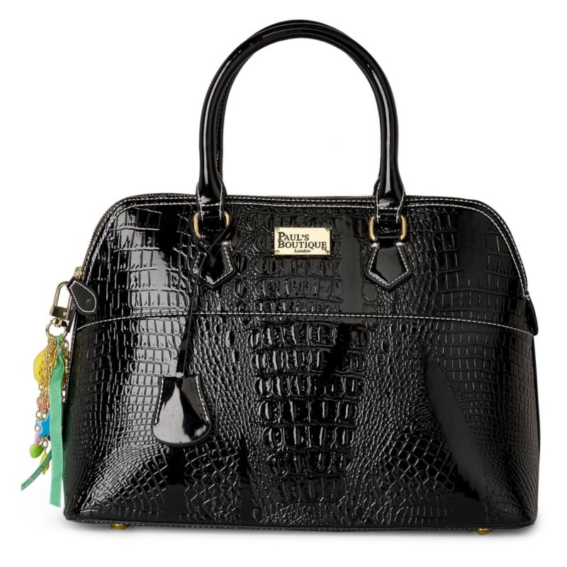 Black Maisy mock alligator bag   PAULS BOUTIQUE  selfridges