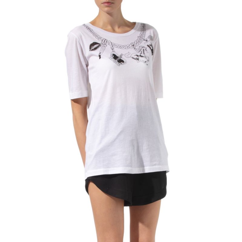 Charm neck t–shirt   MARKUS LUPFER  selfridges