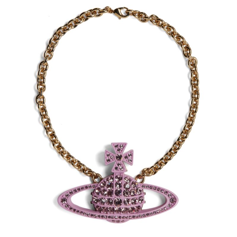 VIVIENNE WESTWOOD Orb Swarovski encrusted necklace