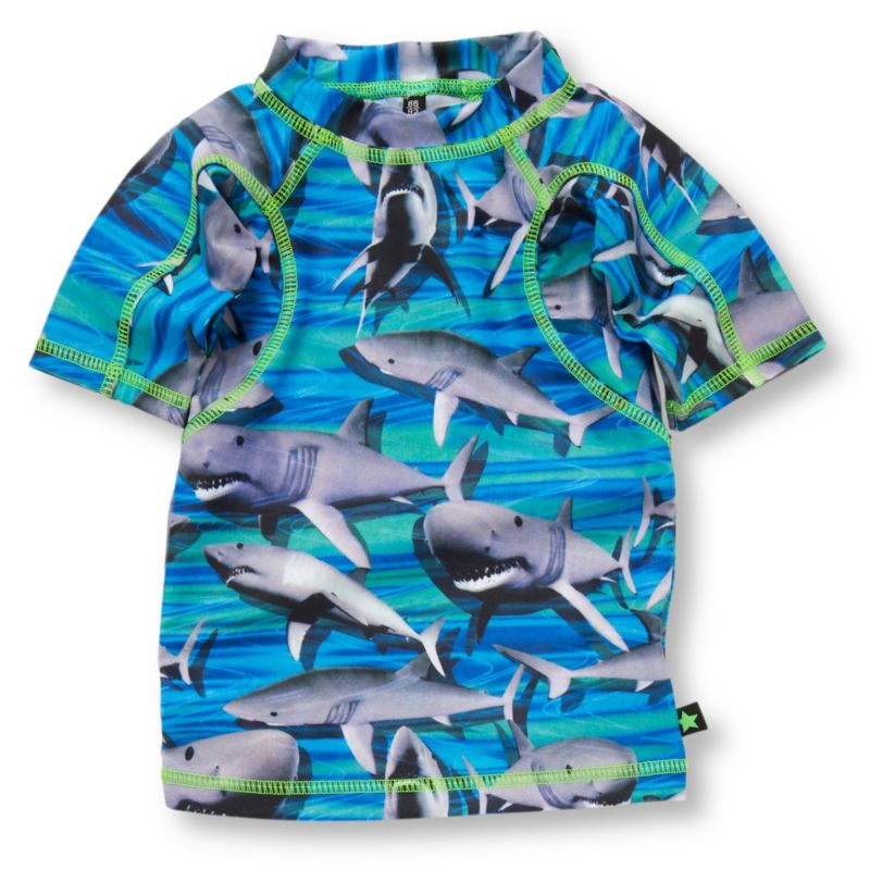 MOLO Neptune shark print swimming top 18 months   8 years