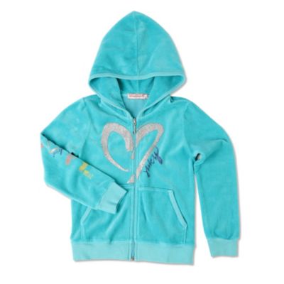 Velour heart logo hoody