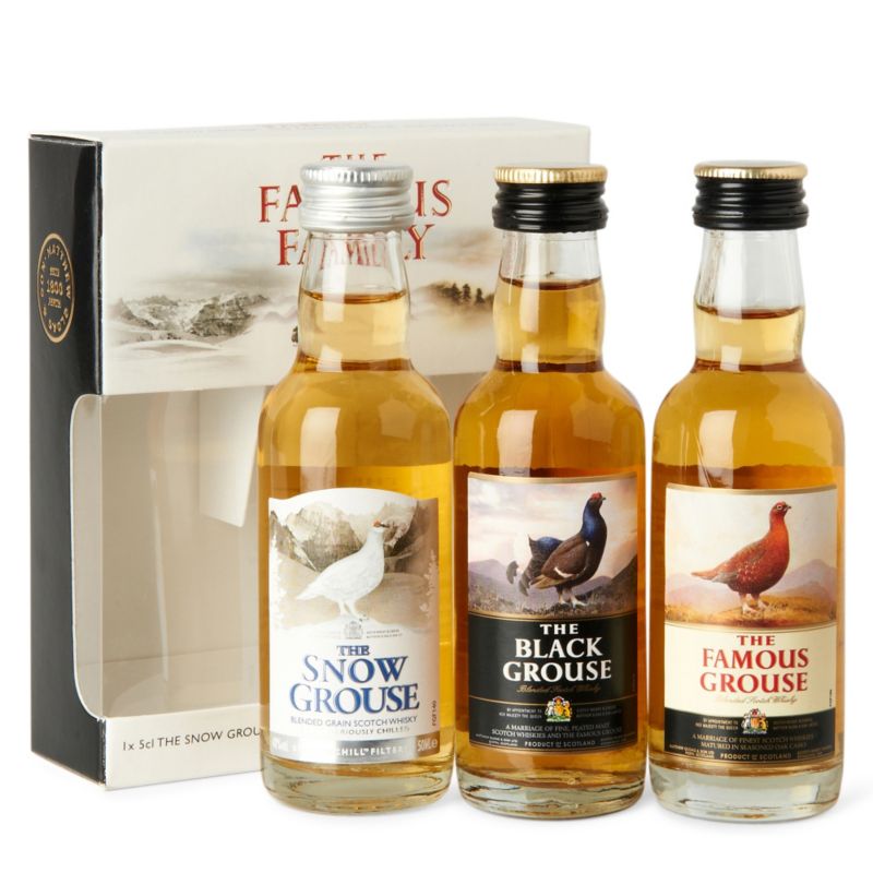 FAMOUS GROUSE The Famous Grouse Family whisky gift set 3 x 50ml