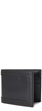 ALEXANDER MCQUEEN Brogue detail billfold wallet