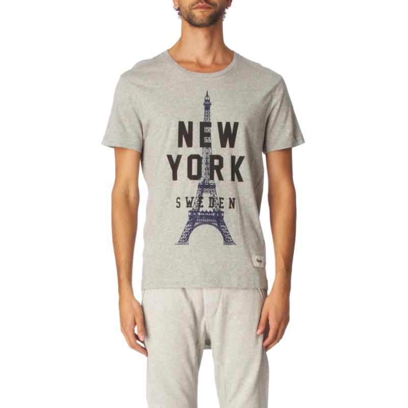 Particular Eiffel t–shirt   ACNE   T shirts   Menswear  selfridges 