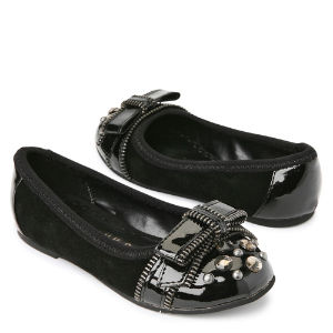 Juicy Couture zip bow flat