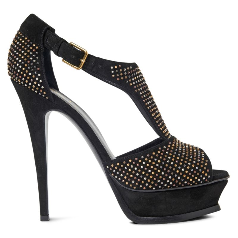 YVES SAINT LAURENT Tribute stud embellished platform sandals