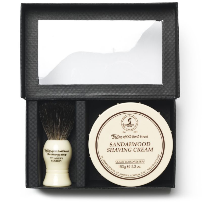  Badger luxury brush and cream gift set   TAYLOR OF OLD BOND STREET 