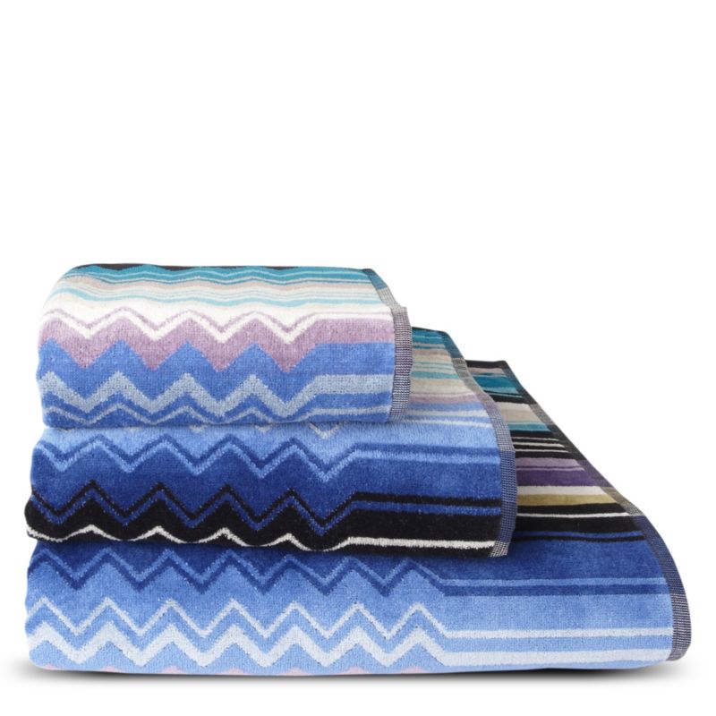 MISSONI HOME Giacomo towels blue